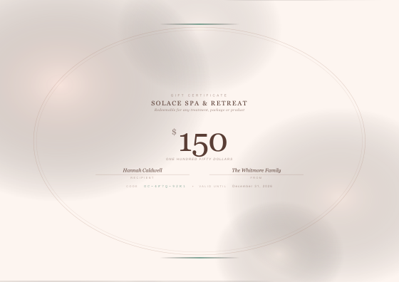 Gift certificate (elegant)