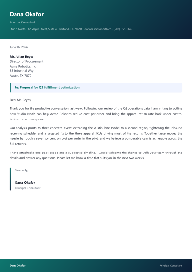 Letter (gradient)