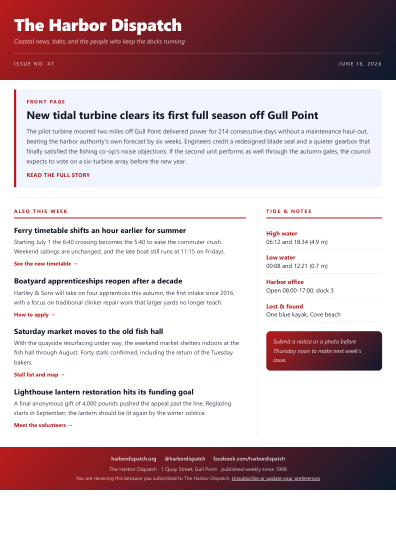 Newsletter (gradient)