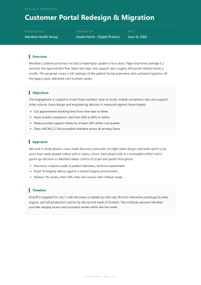 Project proposal (corporate)
