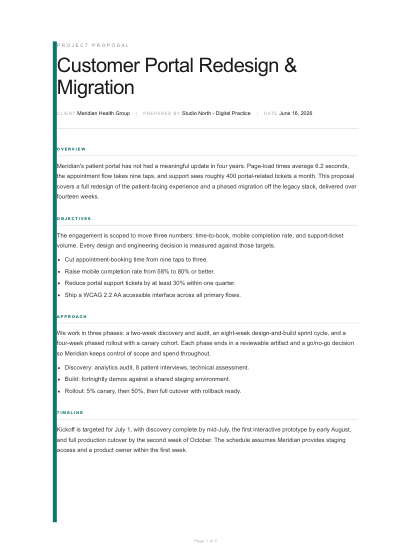 Project proposal (minimal)